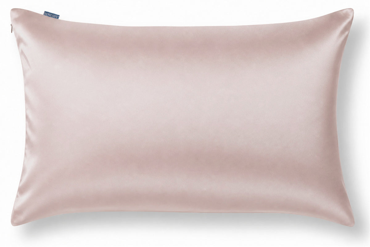 RENESSY Silk Pillowcase, 100% Organic Mulberry Silk, 22 Momme 6A (Standard) – Pink