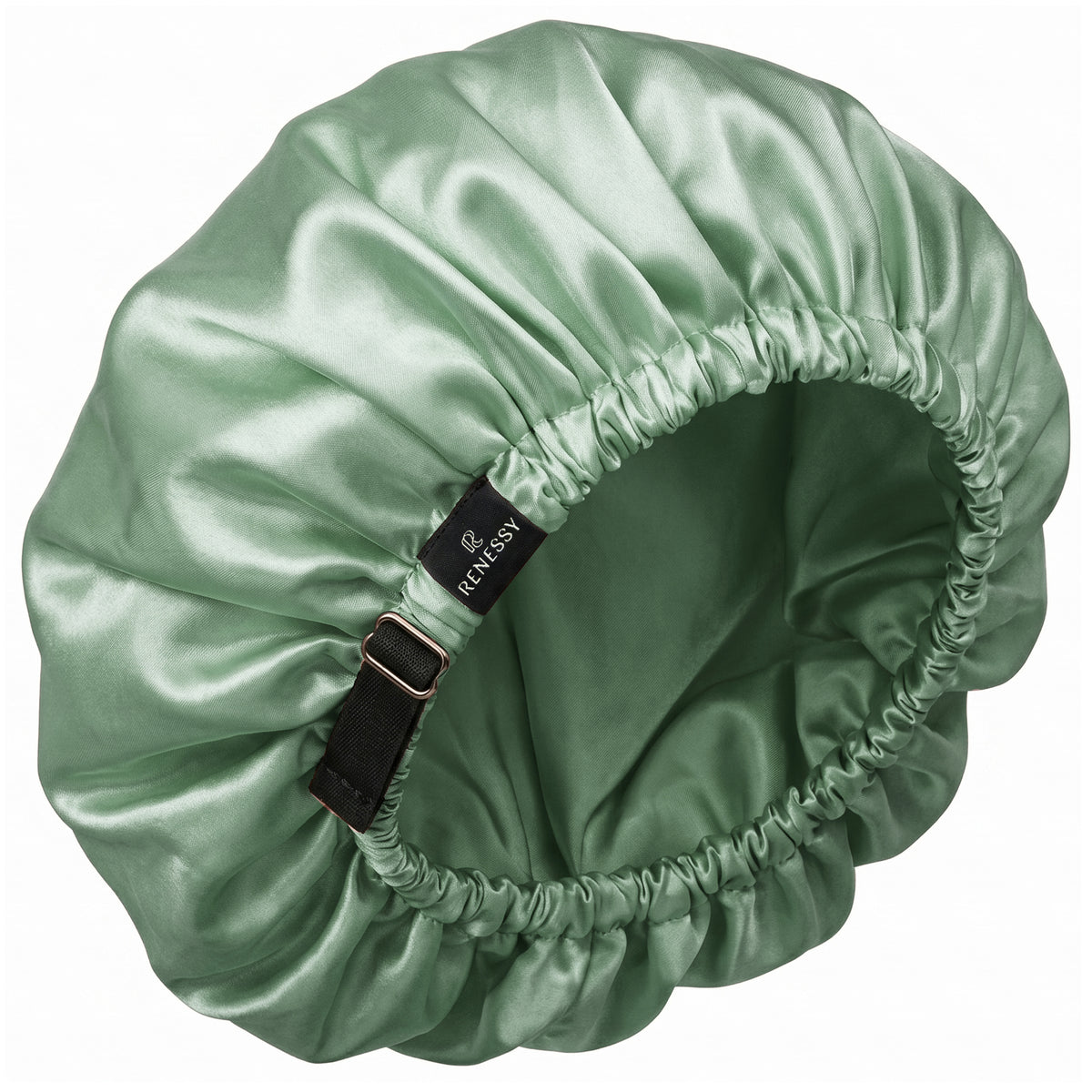 RENESSY Silk Bonnet for Sleeping, 100% Organic Mulberry Silk, 22 Momme 6A – Sage Green