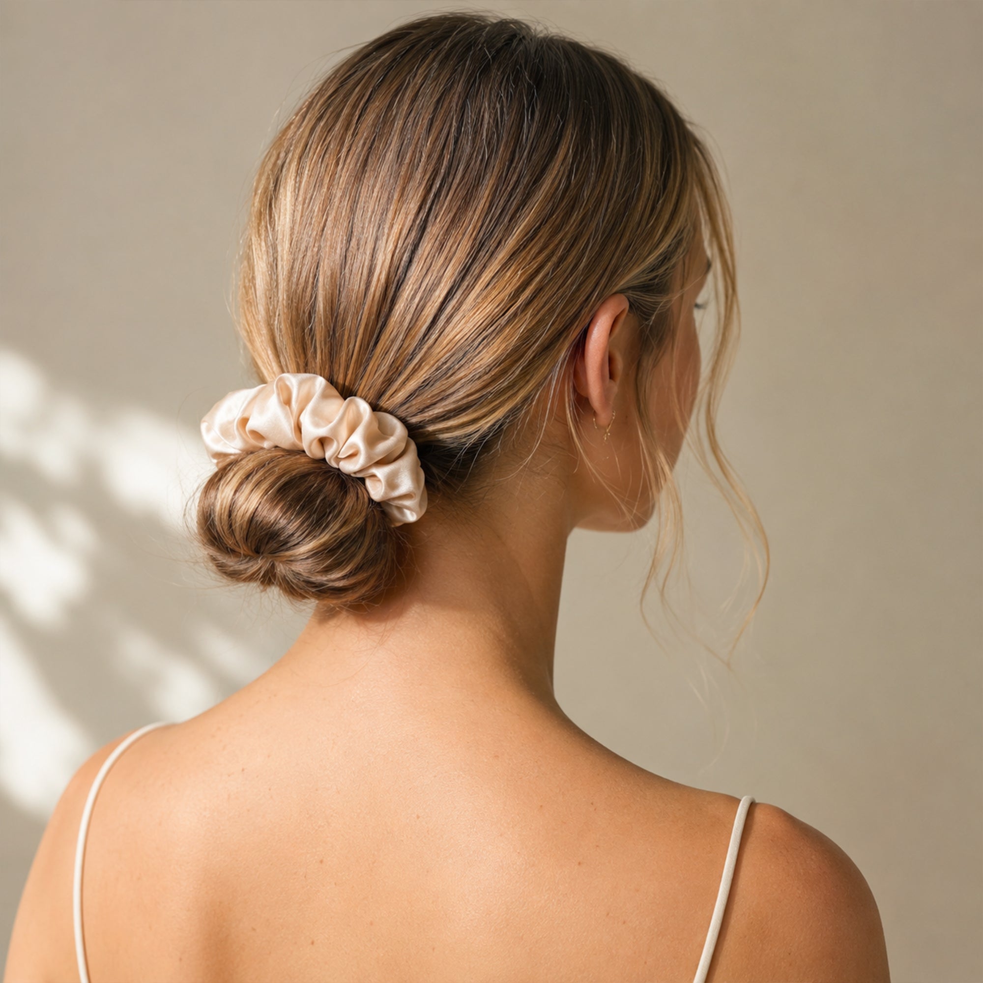 RENESSY Silk Hair Scrunchies, 100% Organic Silk, Large 3-Pack, 22 Momme 6A - PT02